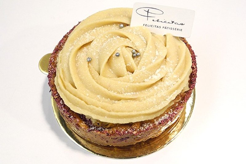 【Felicitas Pâtissérie】白巧玫瑰覆盆子塔 White Chocolate Raspberry Rose Tart - 咸派/甜派 - 新鲜食材 粉红色