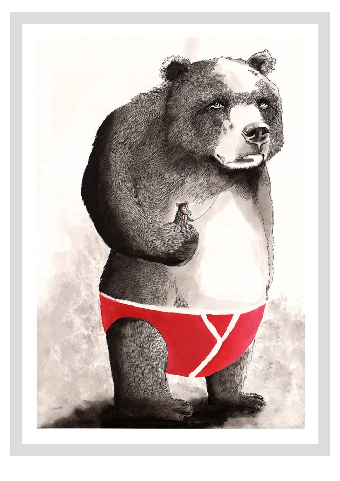 Big Bear 设计海报 | Jimbobart - 海报/装饰画/版画 - 纸 白色