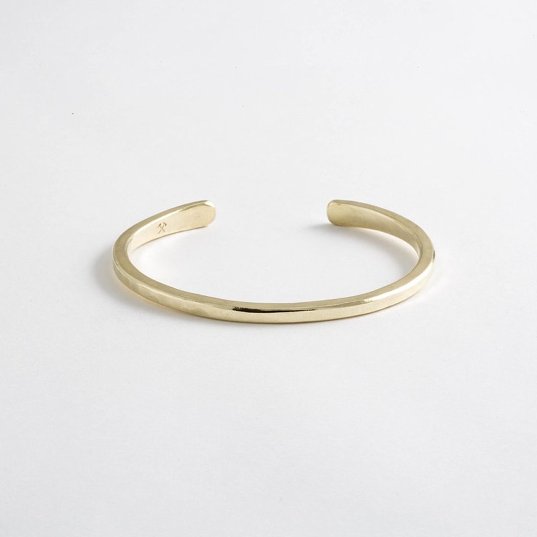 Studebaker Metals - 纯手工锻造 Classic Cuff 黄铜手环 - 手链/手环 - 铜/黄铜 黄色