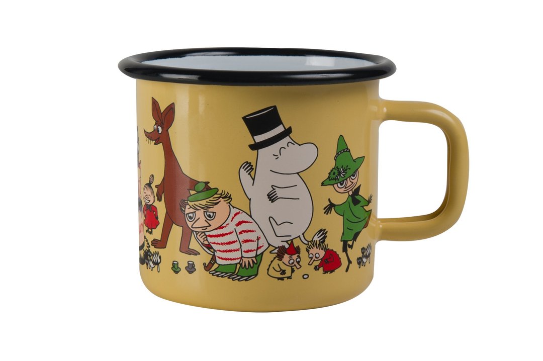 Moomin芬兰噜噜米珐琅马克杯3.7 dl (70周年全球限量纪念款) 圣诞节 耶誔节 交换礼物 - 咖啡杯/马克杯 - 珐琅 黄色