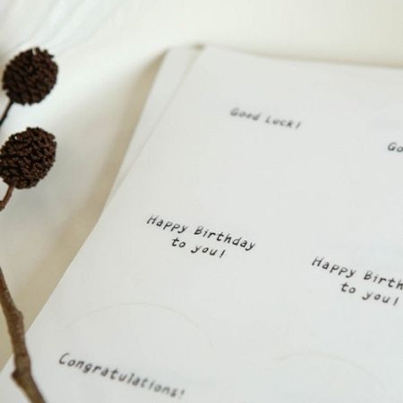 Message消息装饰贴组(2入)-V2,E2D81835 - 贴纸 - 塑料 白色