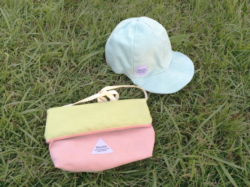 MaryWil双色蛋糕包-柠檬草莓口味 - 侧背包/斜挎包 - 其他材质 粉红色