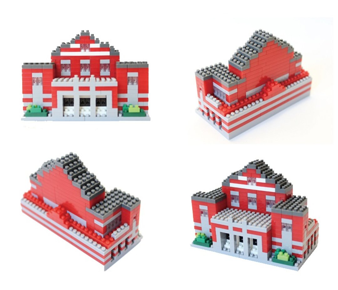 NTNU师大建筑巡礼--礼堂微型积木 - 其他 - 其他材质 红色