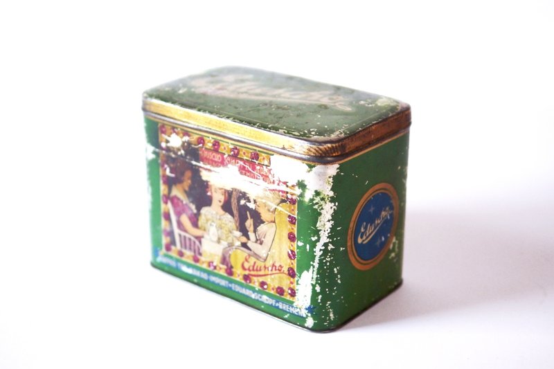 vintage 复古铁盒 - 收纳用品 - 其他材质 绿色
