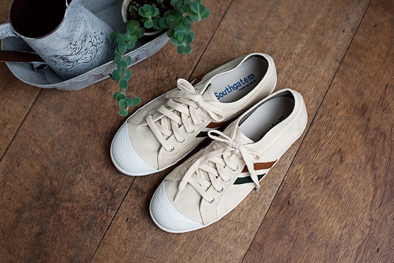 LANA 原胚色 (剩下JAP24.5=EUR39) 复古休闲 /vintage/自然风/帆布鞋/休闲鞋 国民休闲鞋台湾良品 Southgate 南登机口 - 女款休闲鞋 - 其他材质 卡其色