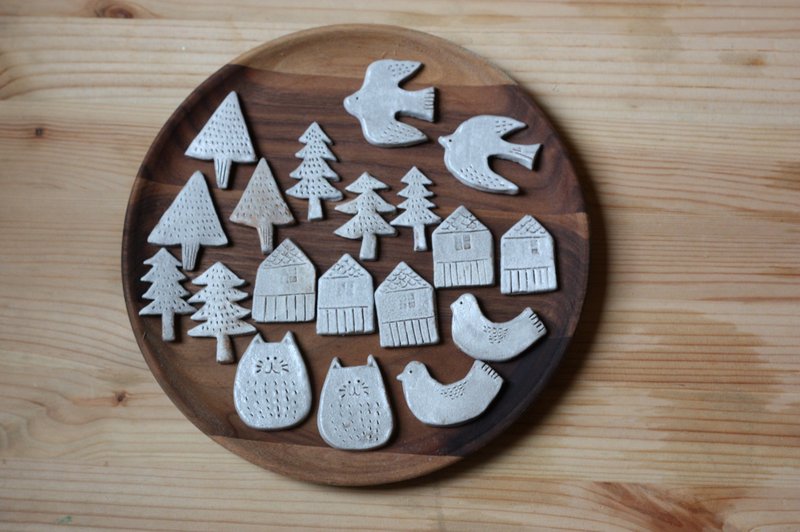 冬日森林系列-白雪小房子筷架 - 筷子/筷架 - 其他材质 白色