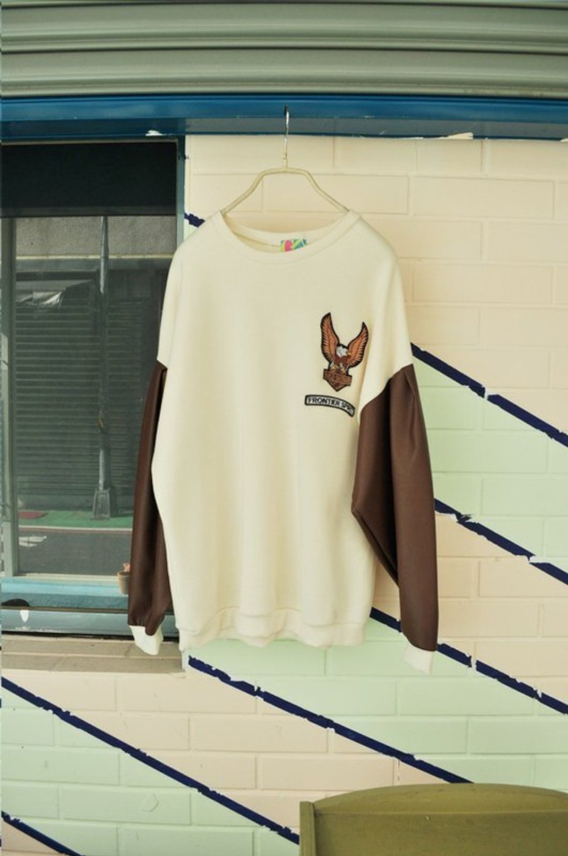 简单就好．花蝴蝶袖子大学T - 其他 - 其他材质 白色