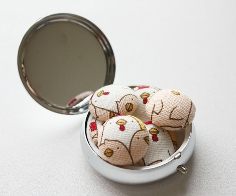 【咕咕咕~鸡米花】布包扣发束 - 发饰 - 其他材质 橘色