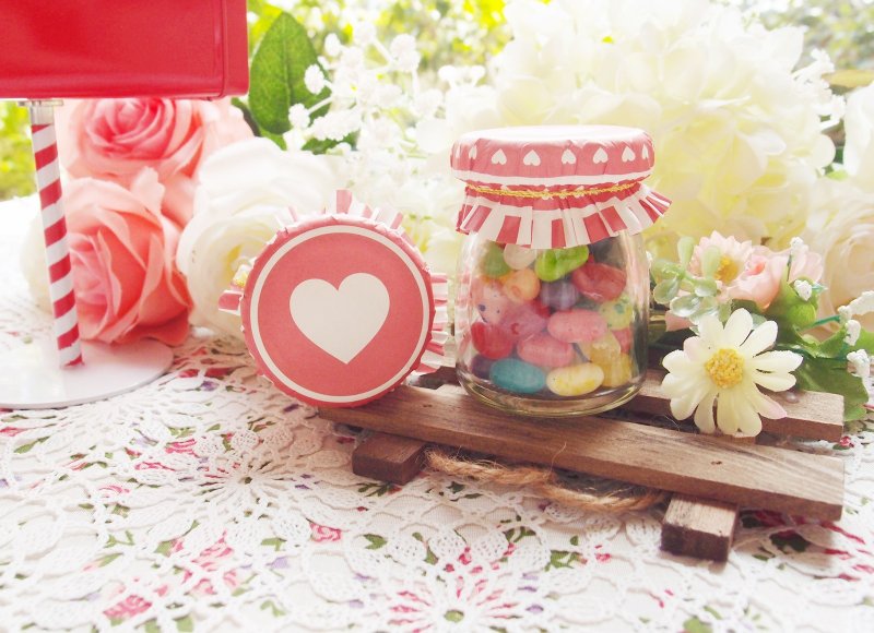 Thank you 玻璃瓶内有雷根 婚礼小物、探房礼、姊妹礼系列(10罐入) - 零食/点心 - 新鲜食材 