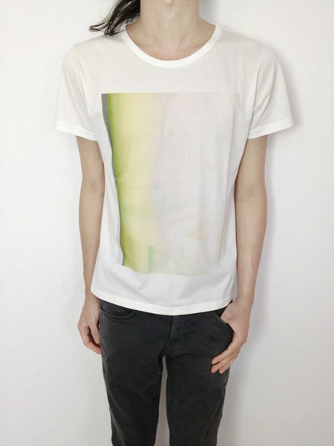 I . A . N Design 扫描  有机棉短袖T Organic Cotton - 中性连帽卫衣/T 恤 - 棉 白色