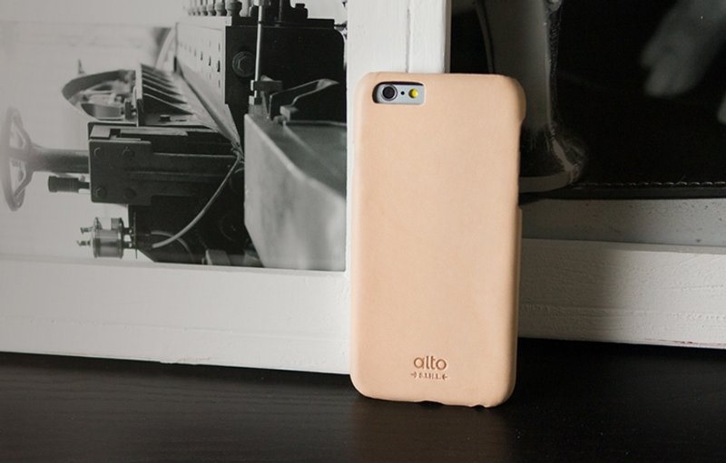 Alto iPhone 6/6S  4.7寸 真皮手机壳背盖 Original - 原皮色_可加购定制文字雷雕 - 手机壳/手机套 - 真皮 白色