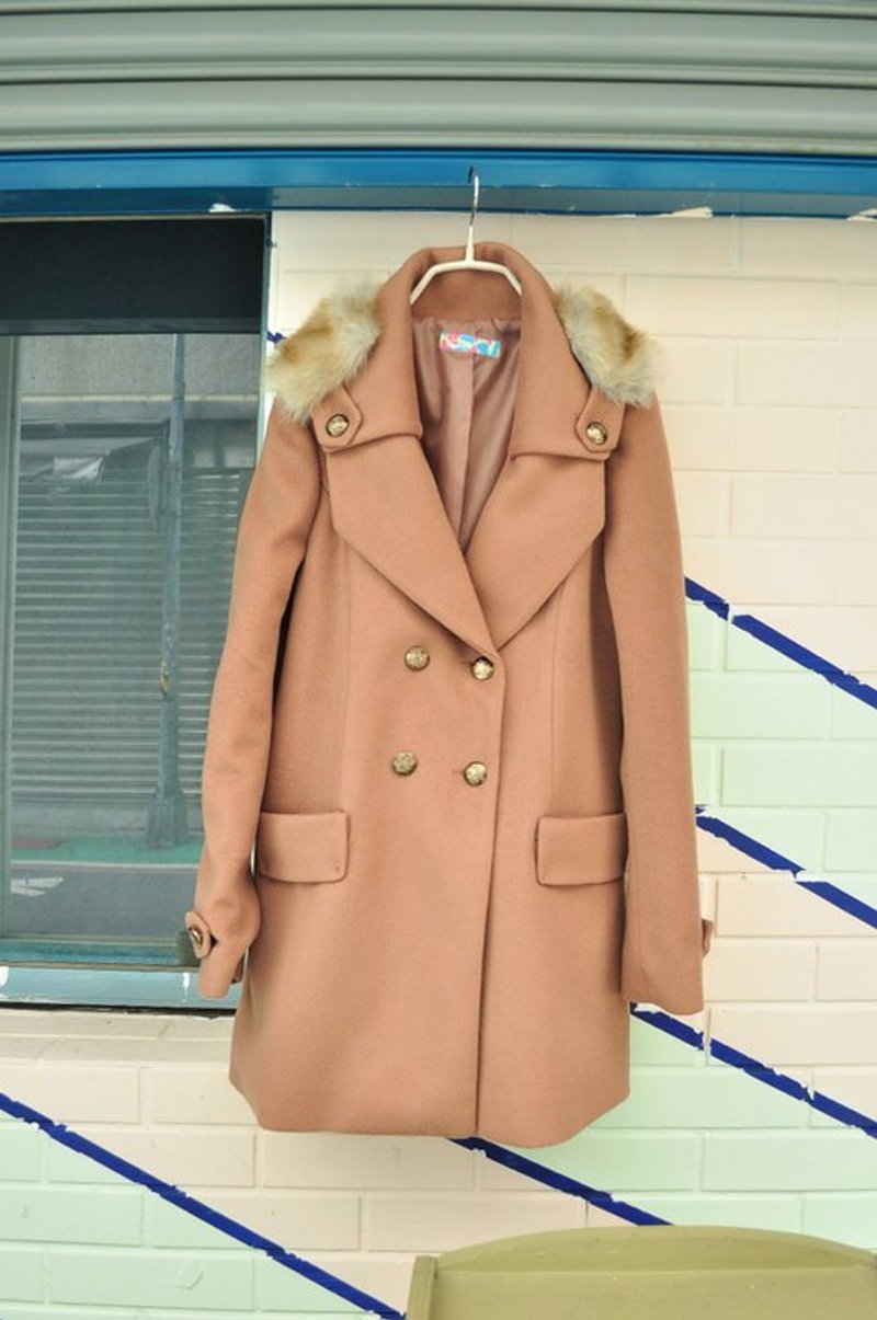 谢谢冬天．温柔毛毛软大外套 - 女装休闲/机能外套 - 其他材质 粉红色