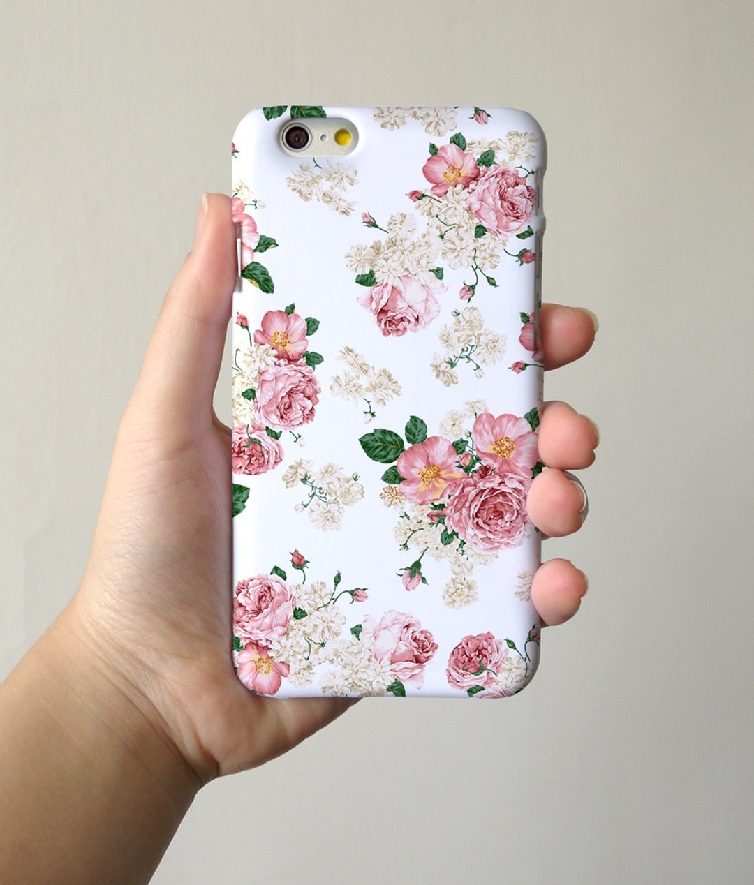 白色花样图案 - iPhone 手机壳, Samsung Galaxy 手机套 Samsung Galaxy Note 电话壳 - 其他 - 塑料 