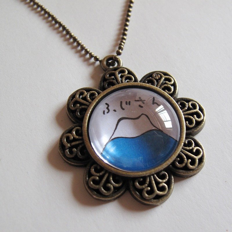 富士山项链 - 项链 - 其他金属 蓝色