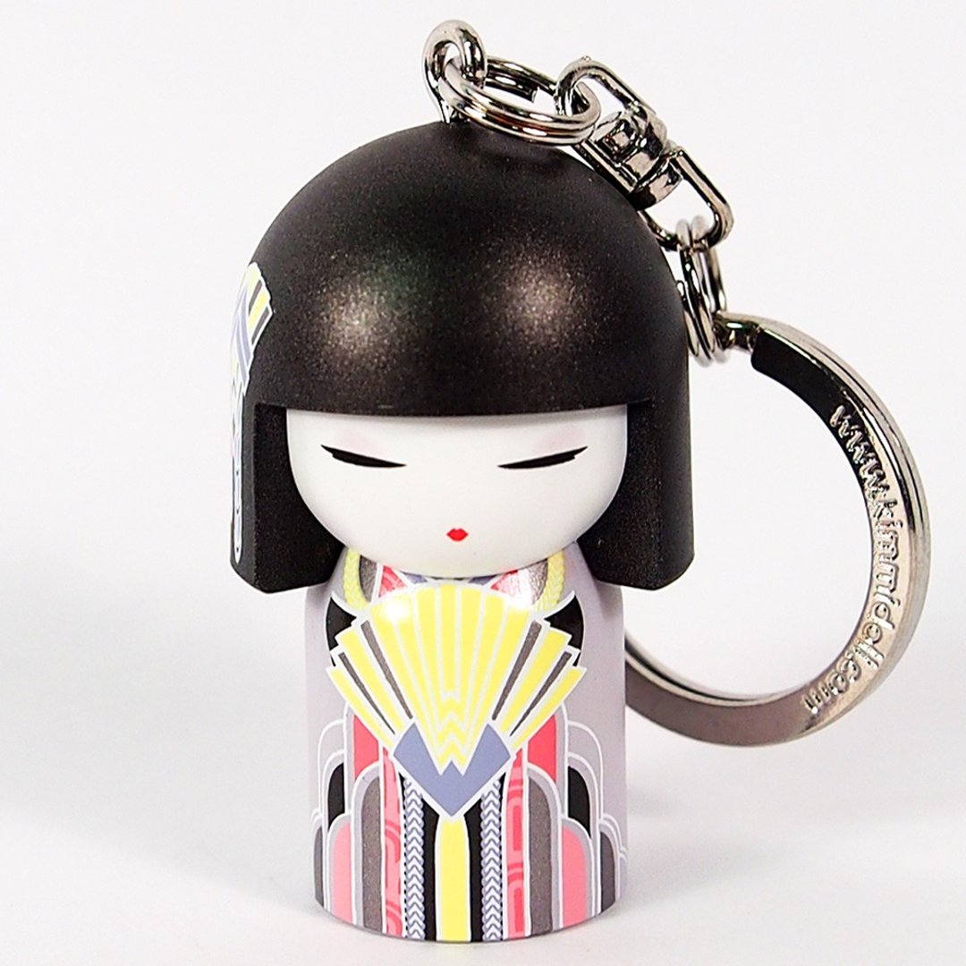 钥匙圈-Saeko 青春色彩【Kimmidoll 和福娃娃钥匙圈】 - 钥匙链/钥匙包 - 其他材质 黑色