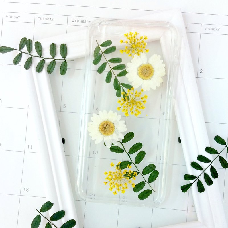 期待十月相见的花火 真花押花手机壳 - 其他 - 塑料 绿色