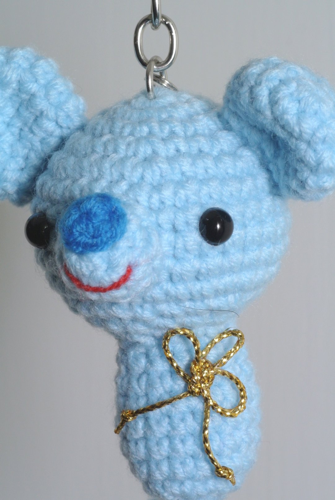 【Knitting】十二生肖系列-鼠兆丰年 - 钥匙链/钥匙包 - 其他材质 蓝色