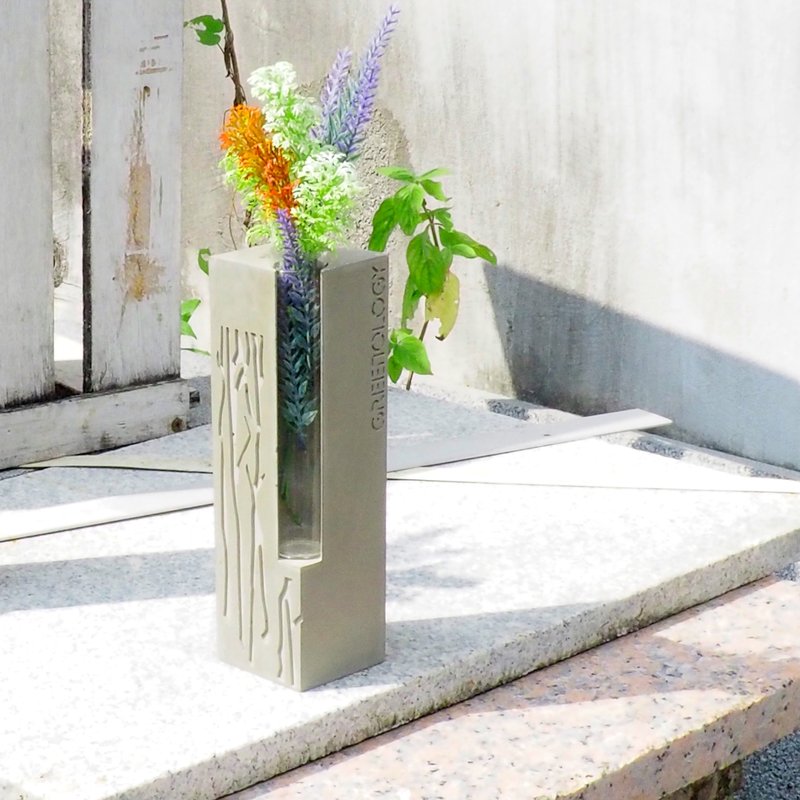 Greenology 水泥试管花器 (小) - 植栽/盆栽 - 水泥 灰色