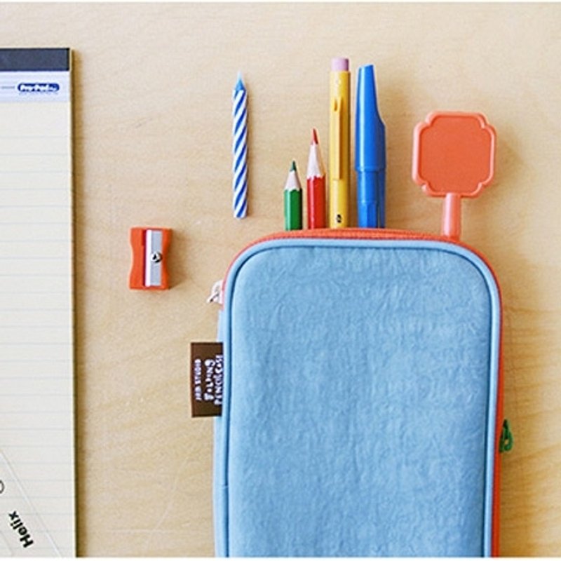 Dessin x Jamstudio-马卡龙可立式笔袋-海洋与岛,JSD76342 - 铅笔盒/笔袋 - 其他材质 多色