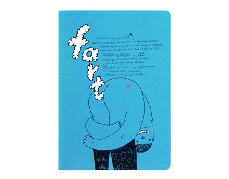 插画笔记本 / 放屁暴走族 - 笔记本/手帐 - 纸 蓝色