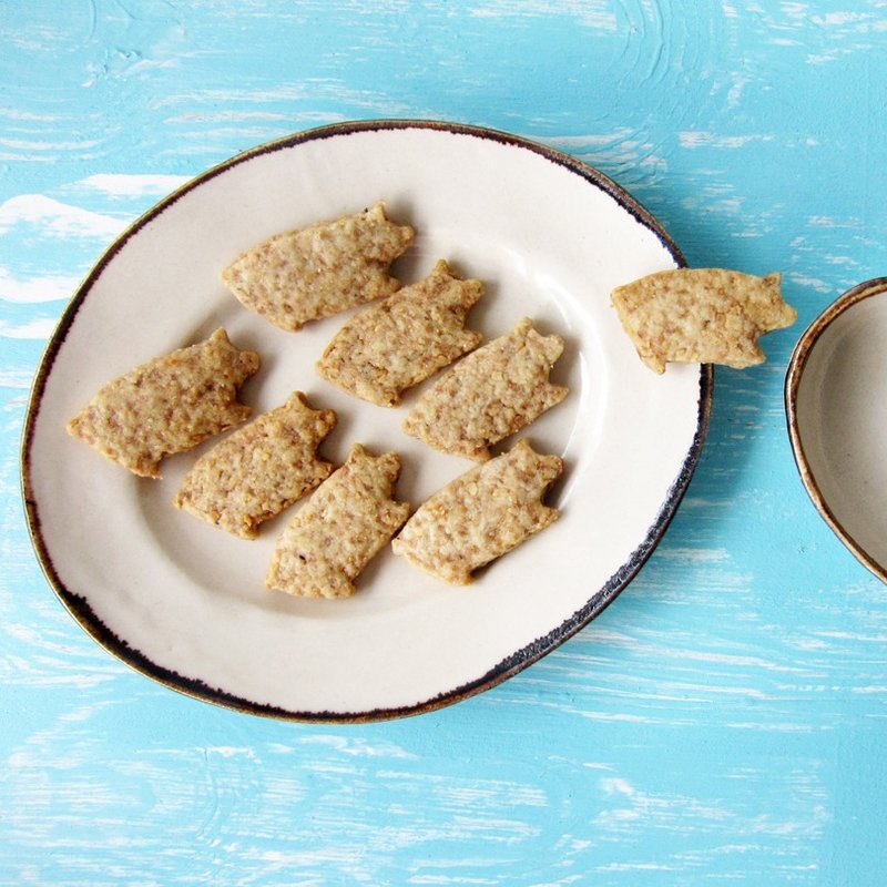 野猪沙布蕾 -  2 小桶  (盒) - 手工饼干 - 新鲜食材 卡其色