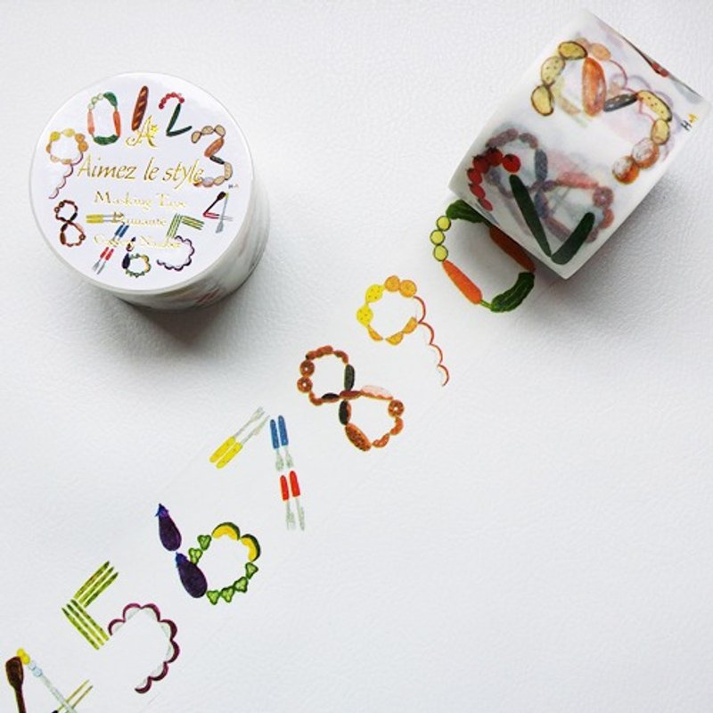 Aimez le style 38mm和纸胶带 (04918 杂货数字) - 纸胶带 - 纸 多色