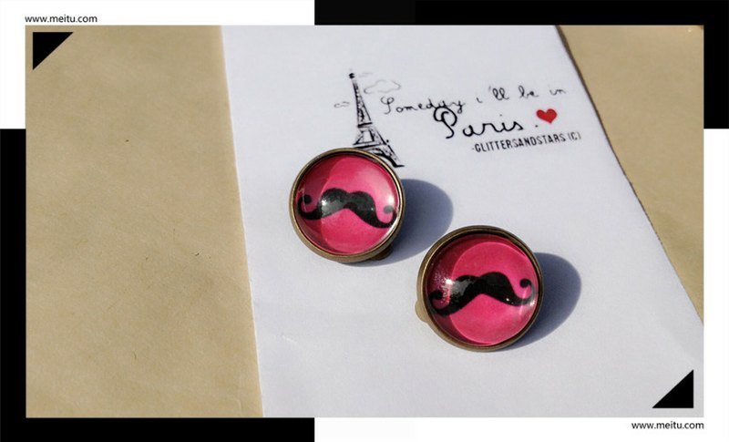 【Spring Time】MR.胡桃 - 耳环/耳夹 - 其他金属 红色