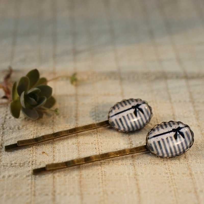 素雅蕾丝发夹一对·轻灵之森手工疗愈系 - 发饰 - 其他材质 