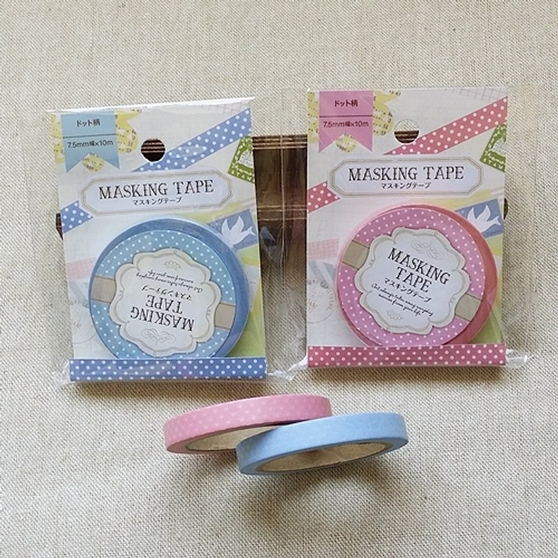 amifa 和纸胶带 2入组【粉彩点点 (27044)】 - 纸胶带 - 其他材质 多色