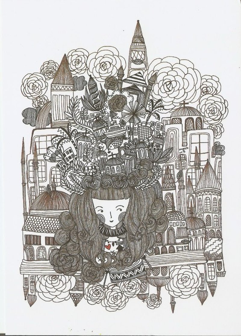 旅行的终点是你 明信片 - 卡片/明信片 - 纸 白色