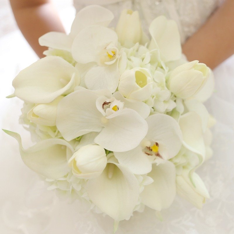 璎珞时尚*手作珠宝捧花*婚礼小物*新娘饰品*定制订作*七夕情人节精选-​预购~~白色海芋妃白 - 植栽/盆栽 - 其他材质 