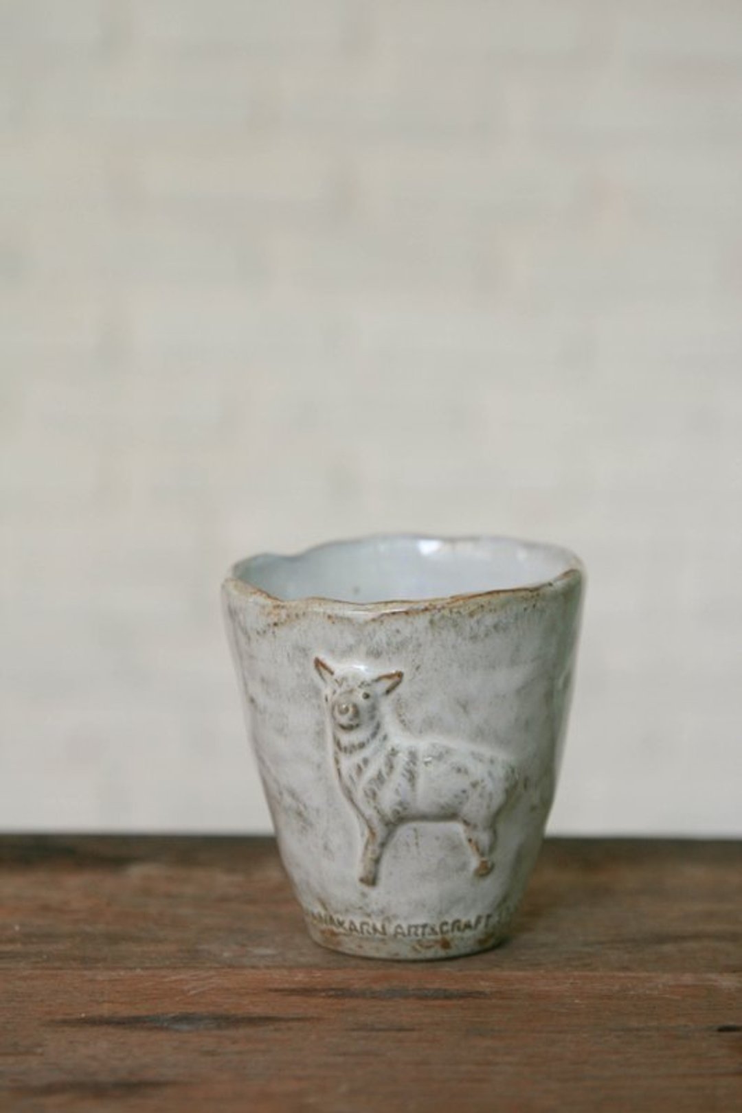 Yarnnkarn手工瓷器系列/ 小羊杯 - 茶具/茶杯 - 其他材质 白色