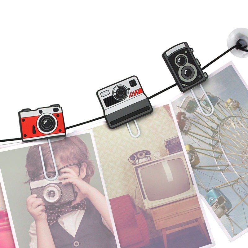 Mustard 造型回纹针 - 相机 - 吊饰 - 塑料 多色