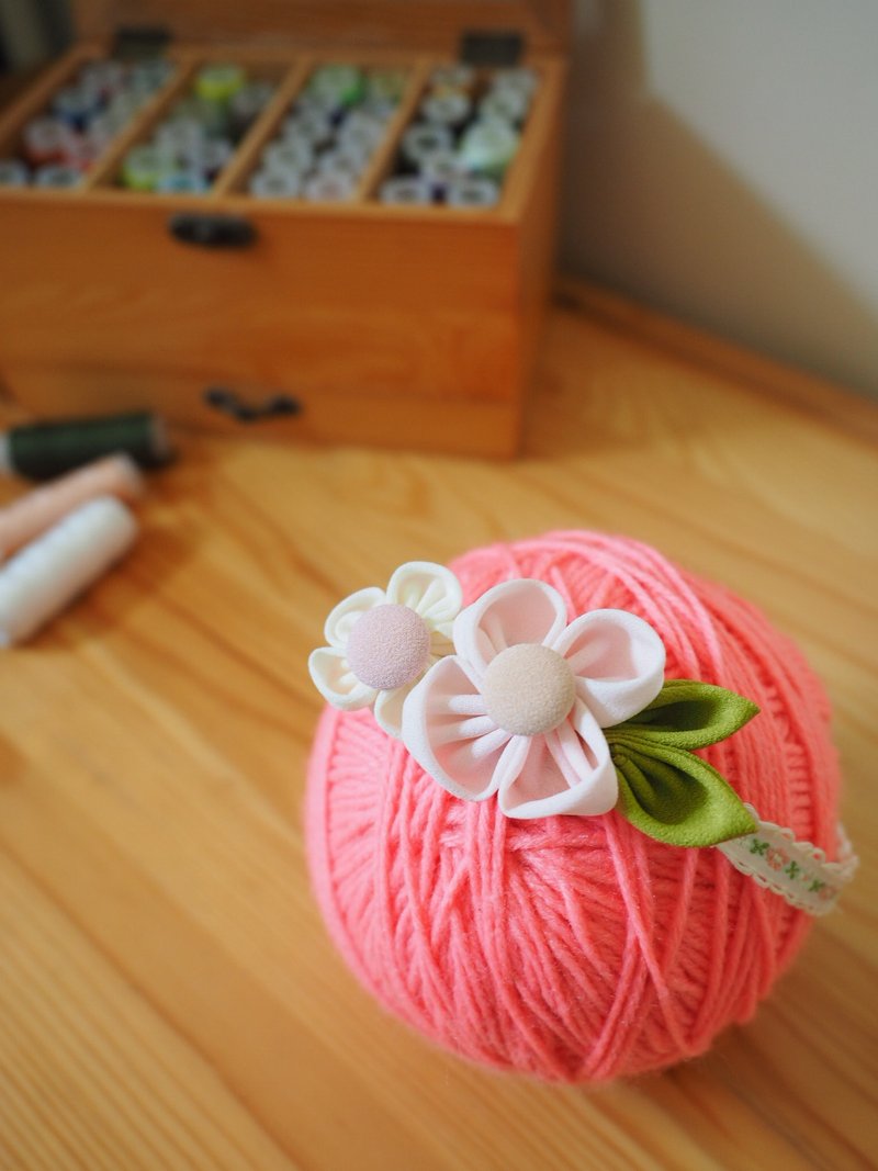 手作婴儿女童头饰 - 围嘴/口水巾 - 其他材质 粉红色