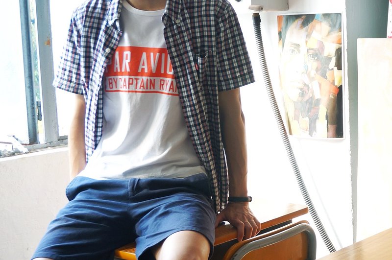 Captain Ryan 2015 夏季 PAR AVION TEE ORANGE EDITION - 男装上衣/T 恤 - 其他材质 橘色