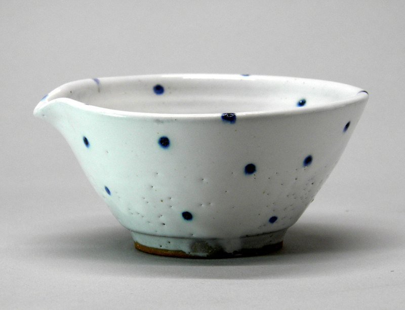 粉引青花片口 - 花瓶/陶器 - 其他材质 白色