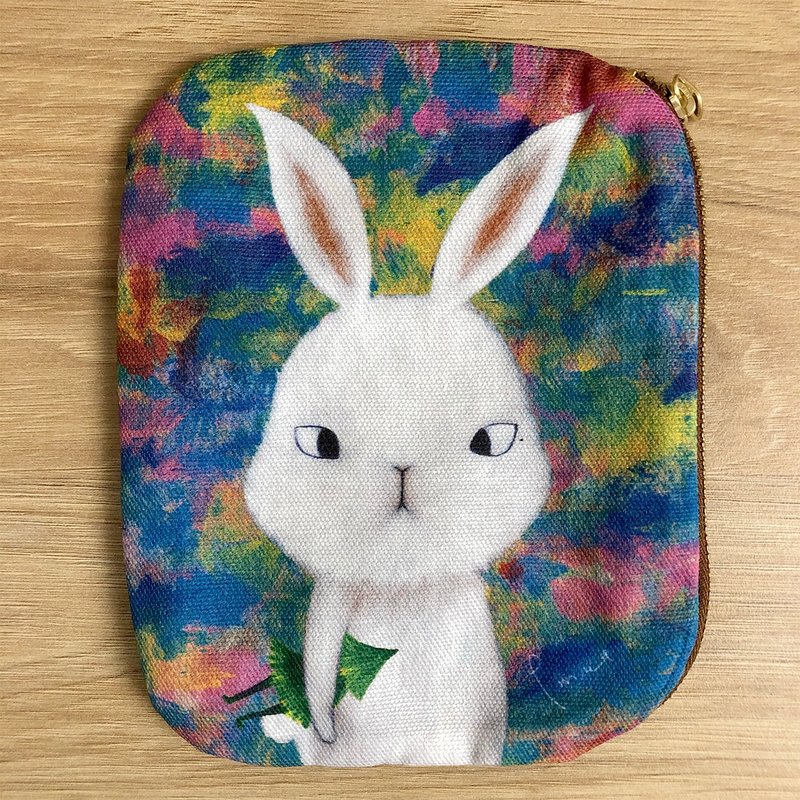 emmaAparty插画小包:小小旅行之斗鸡眼 - 化妆包/杂物包 - 棉．麻 多色