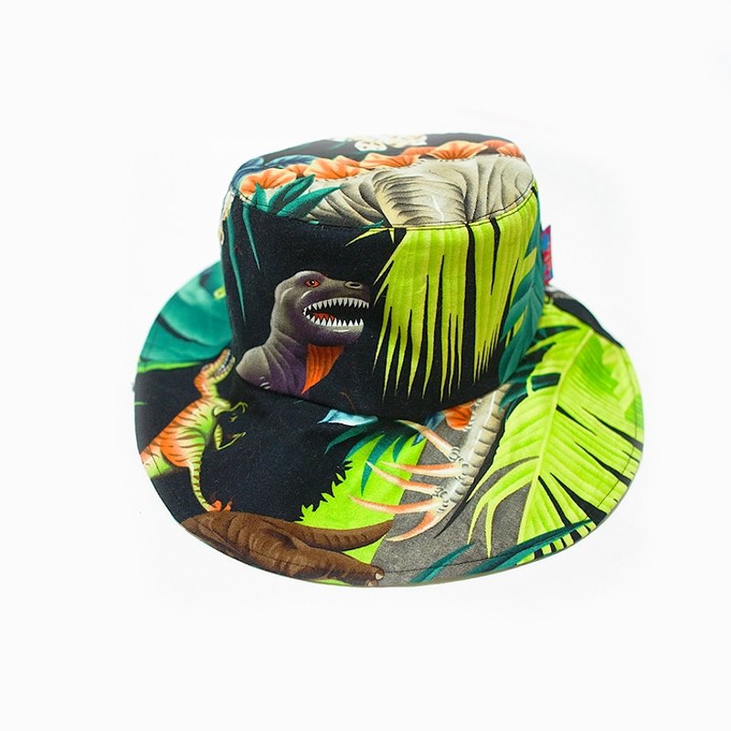 A MERRY HEART♥我是恐龙吼吼吼波浪边渔夫帽 - 帽子 - 其他材质 黑色