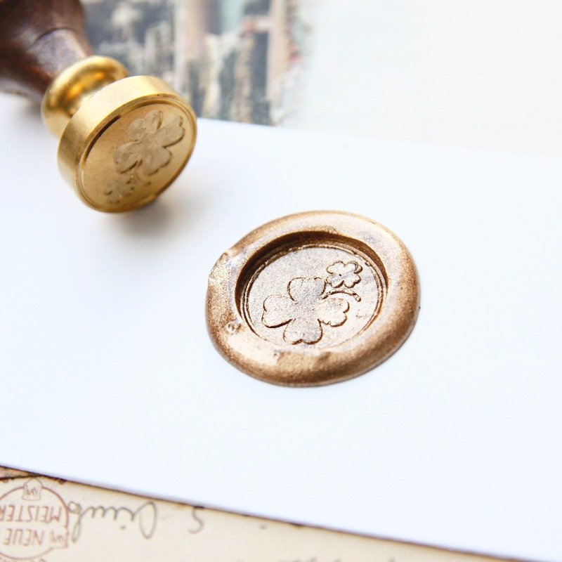 封蜡章组礼盒 | 幸运草 - 印章/印台 - 其他金属 金色