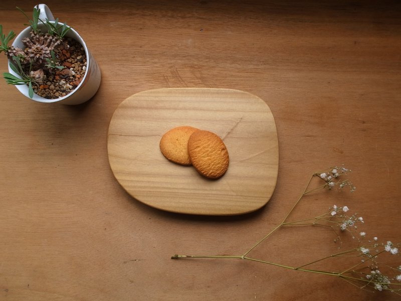 圆矩系列 -原木平盘【手工木制品/木餐具/乌心石】 - 杯垫 - 其他材质 金色