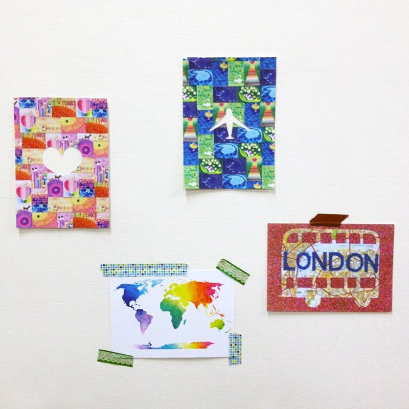克里斯多x痞客邦纪念明信片-旅行的颜色 - 卡片/明信片 - 纸 多色