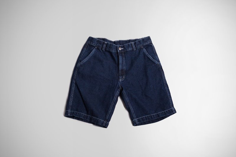 SU:MI said 男款绅士休闲短裤_4SM300_深单宁 - 男士短裤 - 棉．麻 蓝色