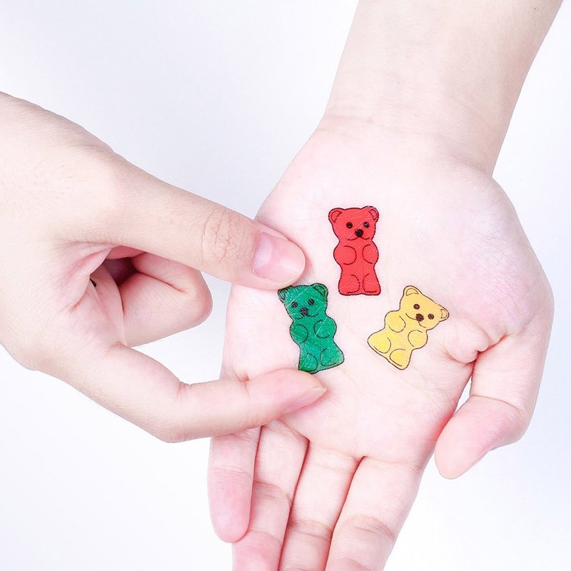 刺青纹身贴纸 - 小熊软糖 可爱纹身 Surprise Tattoos - 纹身贴 - 纸 多色
