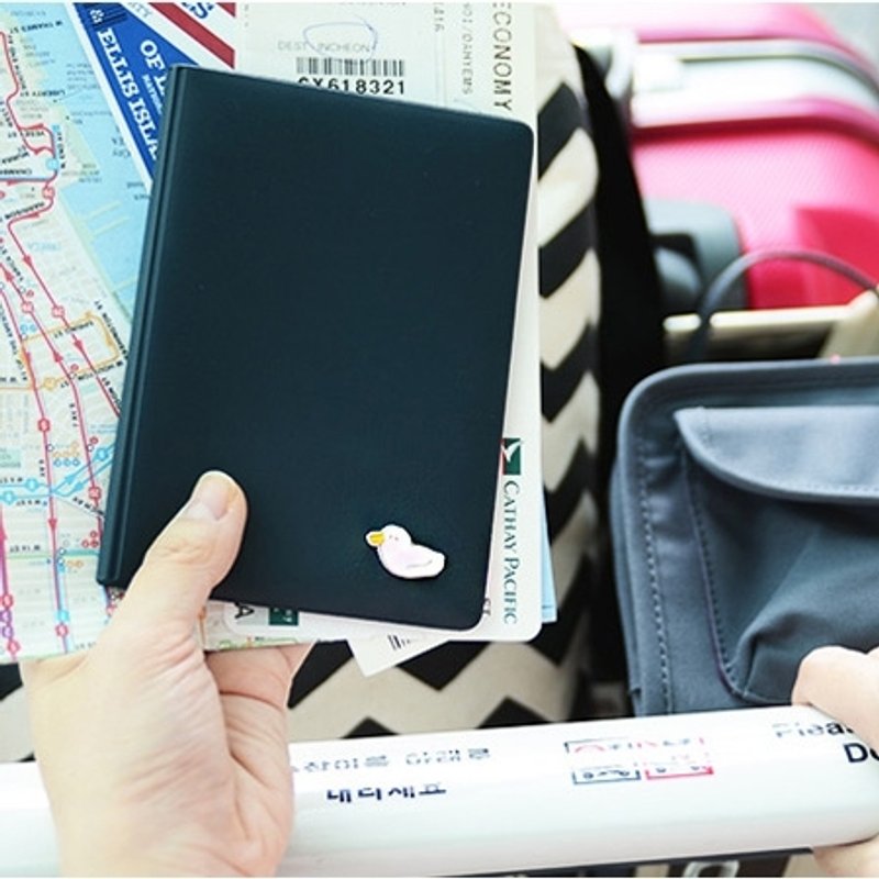 Dessin x Jamstudio-Jam 俏小鸭短版护照套-绅士蓝,JSD77141 - 护照夹/护照套 - 其他材质 蓝色