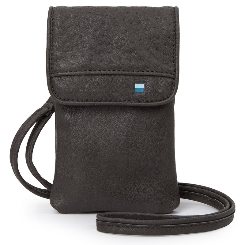 GOLLA 北欧芬兰时尚都会万用小包附挂绳 Air mobile G1627 黑色 - 化妆包/杂物包 - 真皮 黑色