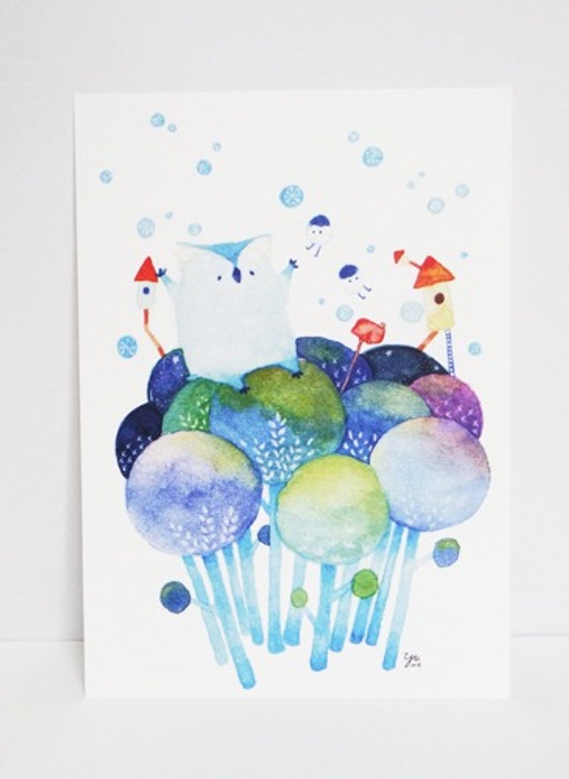 森之精灵的住所明信片 - 卡片/明信片 - 纸 