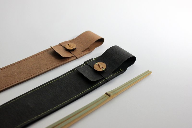 驻足。竹箸 环保筷 筷套组 含筷子雷雕姓名 台湾限量手作 - 筷子/筷架 - 竹 绿色