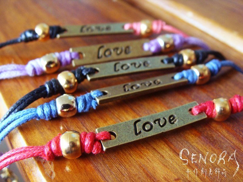 ＜SEnoRA创作手炼＞宣示爱 - 手链/手环 - 其他材质 