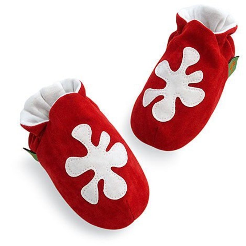 ★定制化★【英国手工鞋FunkyFeet Fashions】红色变形虫学步鞋0-24M(NT$1750)/ 2-7Y(NT$1950) - 童装鞋 - 其他材质 红色