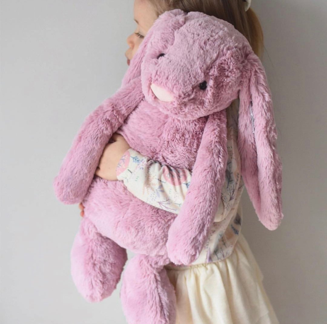 Bashful Tulip Bunny 兔 36cm - 玩偶/公仔 - 聚酯纤维 粉红色